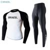 Mens UV Protection Rash Guard Set Long Sleeve Top Pants Surfing Diving Snorkeling Water Sports