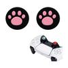 Compatible with PS4 / PS5 / Xbox 360 / Xbox One 2 Pieces Paw Grip Cap Analog Stick Cover Joy-Con Stick Cover (Black Pink)