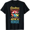 Carousel Horse Merry-Go-Round Design for Girls T-Shirt(2)