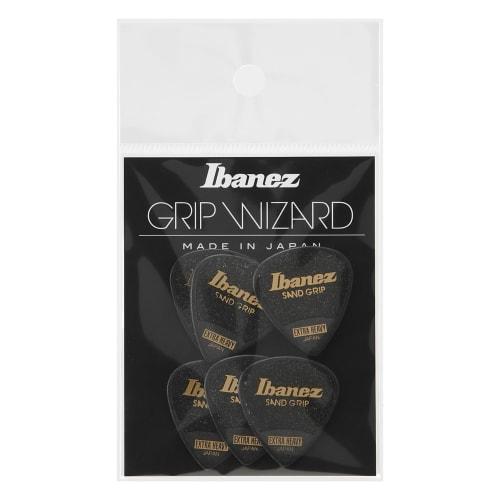 

Ibanez Grip Wizard Series Sand Grip Picks (Extra Heavy) - 6-Pack, Black (PPA16XSGBK) - Short Teardrop
