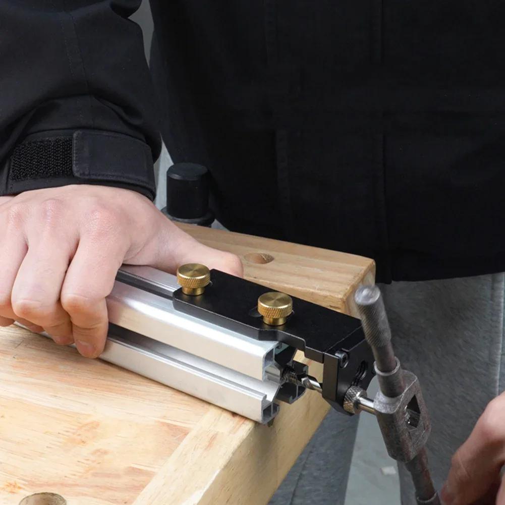 Aluminum Profile Tapping Assistant For Accommodating 20/30/40 Aluminum Profiles And For DIY Furniture Effortless Tapping Tool