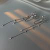 Flash Diamond Tassel Earrings Female Korean Niche High-end Design Long Tassel Earrings