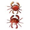 Yousheng Simulated Crab Refrigerator Magnet Movable Joints Realistic Home Office Kitchen Locker Fridge Magnetic 3D Crab Decoration Ornament