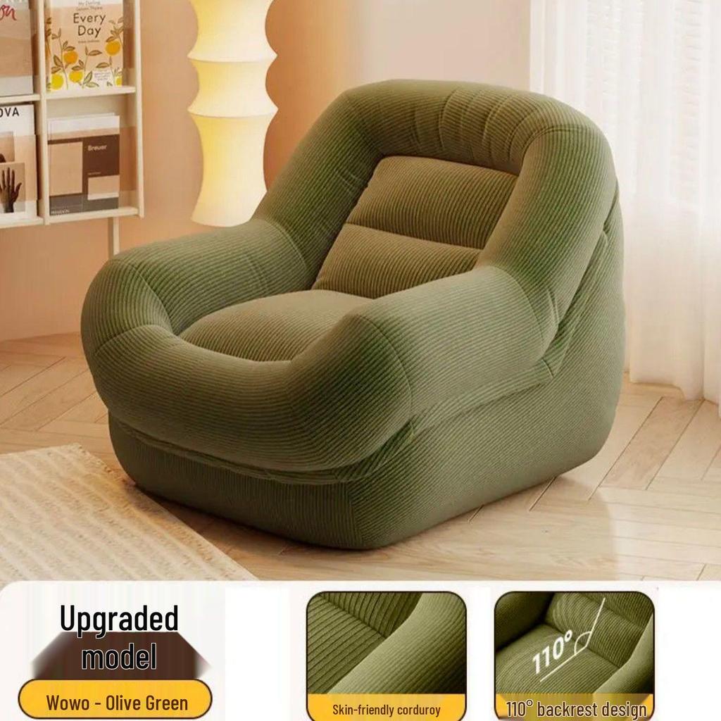 Versatile Lounge Chair: Recline, Sleep, and Relax. Ideal for Balcony, Bedroom, or Living Room.