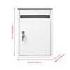 Wall Mount Mailbox Apartment Building Complaint Box Large Capacity Easy Installation Package Drop Anti Ruse House Metal Postbox