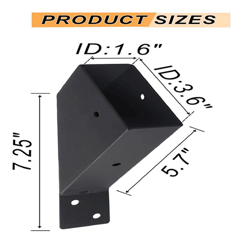 Pergola Connector Brace 45 Degree Pergola Brackets Angle Support Bracket Heavy Duty Shelf Bracket With Screws Connector Brace