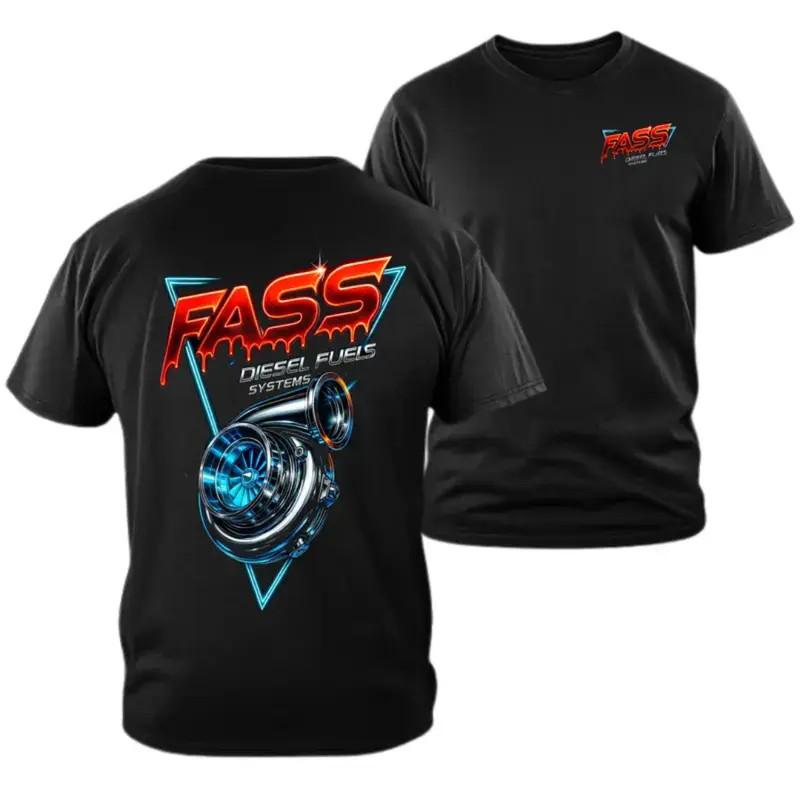 FASS Diesel Fuel Systems Turbo Graphic T-Shirt USA ? Red Neon Turbocharger S разноцветный
