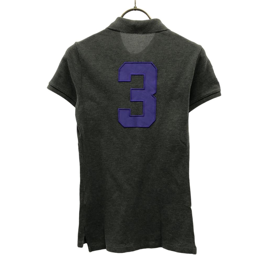 RALPH LAUREN Big Pony Embroidery Short sleeve Fawn Polo shirt Women Used