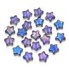 30pcs/lot 8mm Colored Electroplated Star Beads Loose Spacer Pentagram Glass Beads For DIY Bracelet Earrings Jewelry Accessories