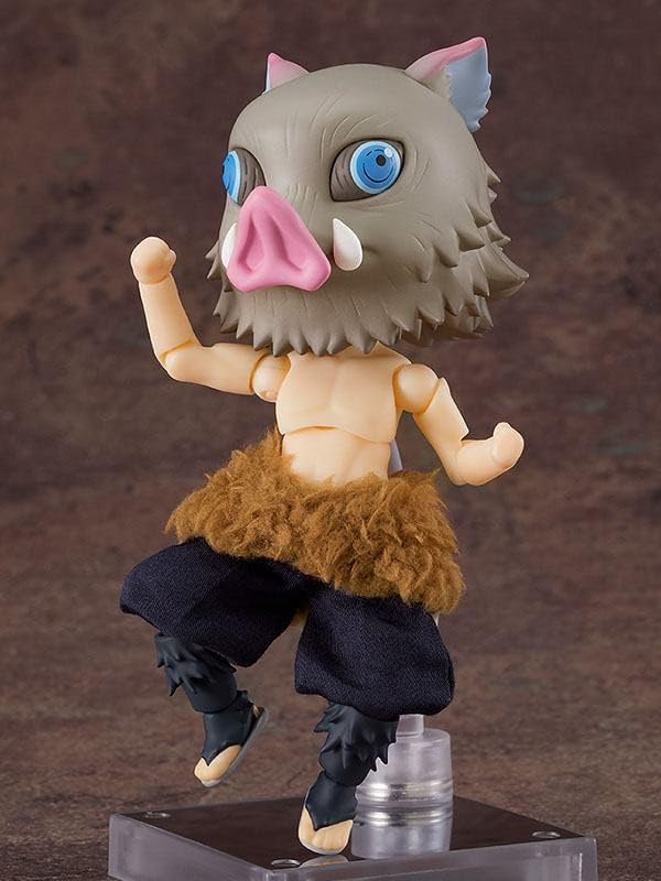 Nendoroid-Puppe Dämon Kimetsu no Yaiba Inosuke Tsukihira Bemalte bewegliche Kunststofffigur G12671 Slayer Nicht maßstabsgetreu