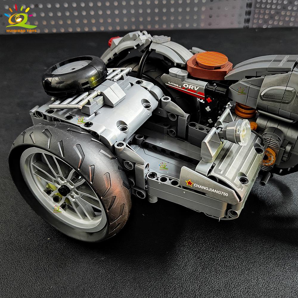 Non-Toxic 808Pcs Moc Technial Motorbike Building Model Blocks City Moto Racer Bricks Toy For Kids Children Adult Car Set