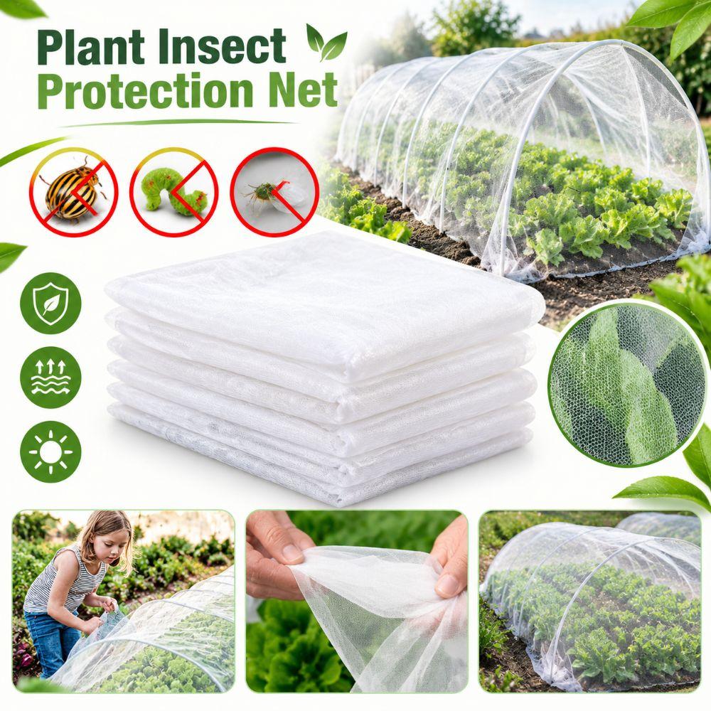PE Plant Protection Netting Breathable Greenhouse Pest Barrier Vegetable Garden