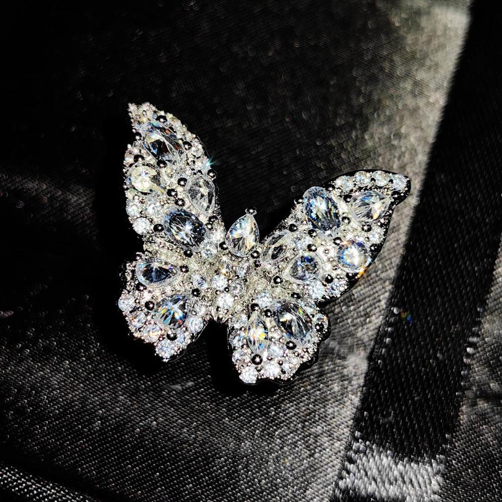 Elegant Bow Design with Micro Paved Zirconia Stones Sweet and Cute Butterfly Adjustable Finger Ring for Girls