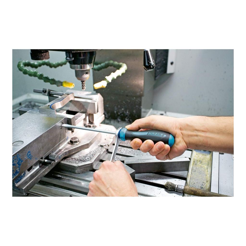 HAZET Hex Grip Driver HEXAnamic Grip Highly Efficient Power Transfer Ergonomic Shape PH2 Size Overall 214mm / 802-PH2 Non-Slip 3-Component