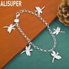 925 Sterling Silver Exquisite Dragonfly Surround Bracelet-Fashion Gift Jewelry