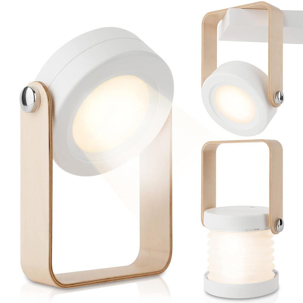 Fromseed Indirect Lighting Table Lamp, Scandinavian Interior Design, Stylish, Rechargeable, Night Light, Bedroom, White