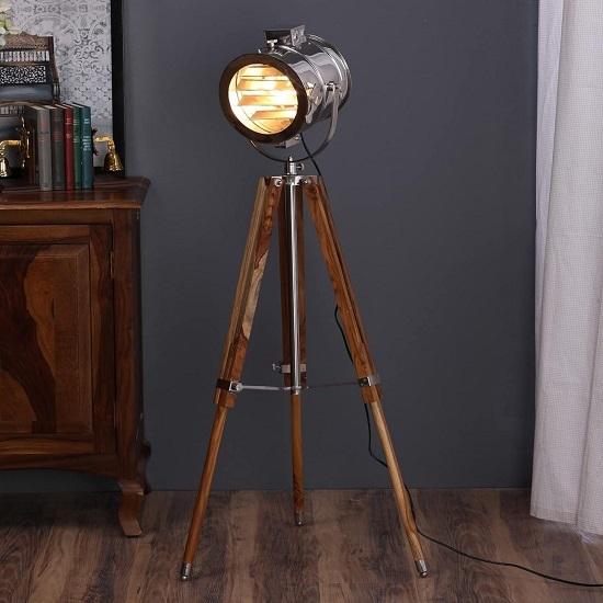 Vintage Spot Light Tripod Floor Lamp for Living Room, Bedroom, Home, Office, Reels Shoot, Cinema