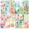 50 Leaves Small Fresh Decorative Card Art Painting Poster Background Wall Decoration Message Card
