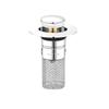 Washbasin Leakage Plug, Bouncing Core, Washbasin Sink Drain, Hair Filter, Anti-odor, Universal Press Type
