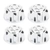 4pcs Aluminum Alloy Wheel Hub   Cover Accessory Fit for   X Maxx 1Celsius10 RC Car(Black )