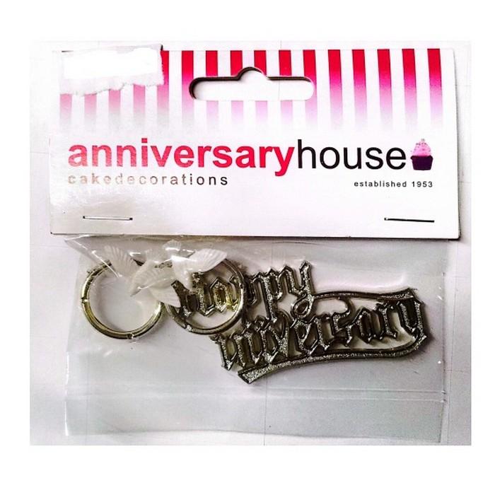Anniversary House Happy Anniversary Cake Topper