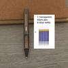 1Pc Ballpoint Pen + 8 Refills Black Blue Red Ink Gel Pen Bullet Tip 0.5mm Rollerball Pen School Office Supplies Stationery Pen