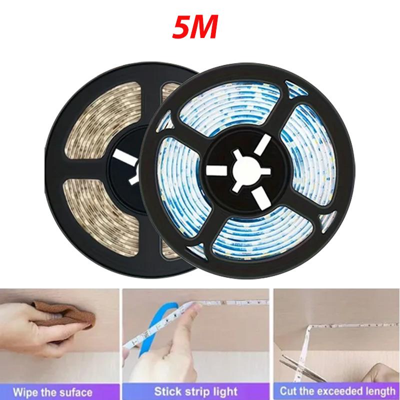 USB 5V LED Light Strip Touch Sensor SMD2835 Flexible Dimmable Lights Tape Ribbon For Home Living Room Decoration TV Backlight