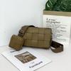 Women's Fashion Woven Leather Shoulder Bag 2025 - Trendy Winter All-Match Small Square Messenger