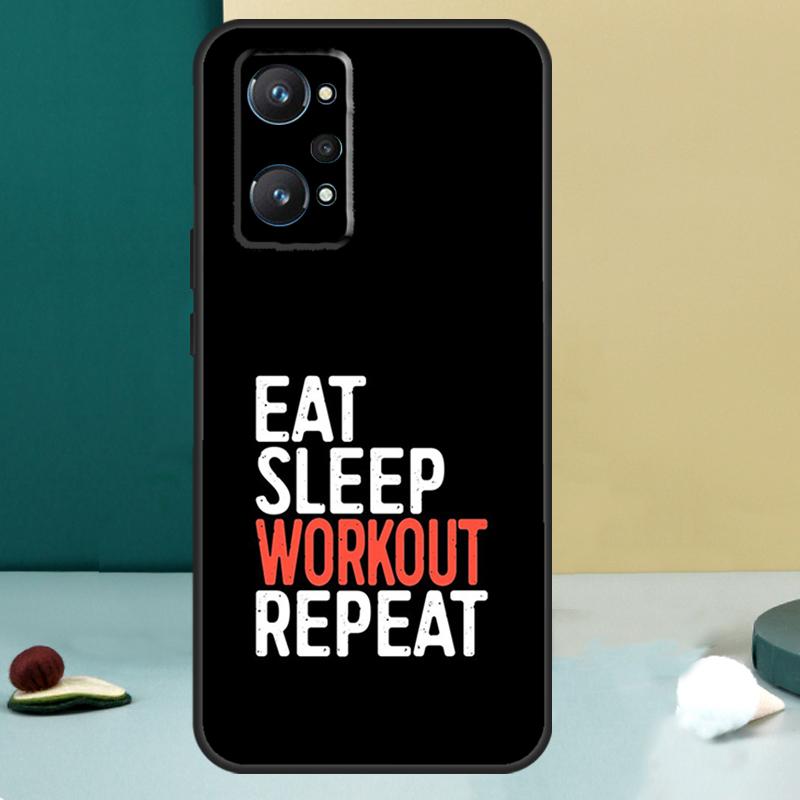 Bodybuilding Gym Fitness For Realme 14 13 Pro Plus 10 11 12 GT 5 6 6T GT7 Pro C61 C55 C53 C51 C21Y C25S C75 C67 Case