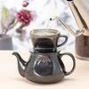 [.co.jp Exclusive] Kalita Hasami Ware Coffee Dripper with Excellent Heat Retention, Black, Made In Japan, HASAMI SG101. Perfect for 1-2 People, This D