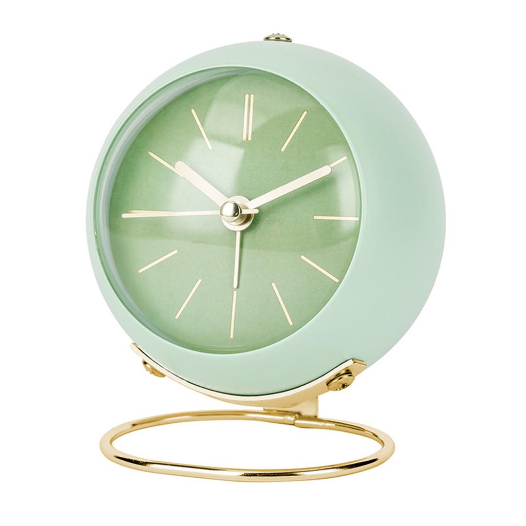Silents Alarm Clock Loud Bell Alarm Clocks Classic Simple Small Table Clock with Night Light for Kids Bedside Bedroom