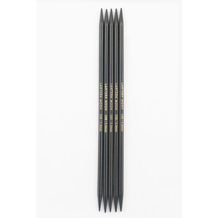 Aiguilles double pointe KnitPro en ébène 15cm 5mm - 350009