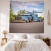 Peterbilt Heavy Trucks Custom Your Name Wall Decor Tapestry Art For Pet Memorial Birthdaywedding Party Backdrop Family Gift
