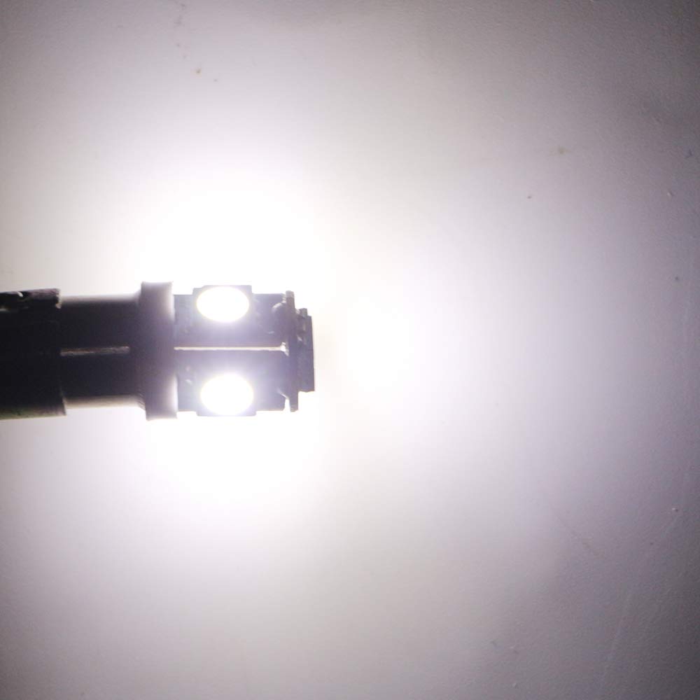 Grandview BA9S LED Bulb DC6V Pinball Machine Light Meter Sphere Map Lamp 5050 Chips 5 Rows White 20pcs