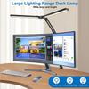 Home Office Large Lighting Range Table Lamp 24W Dimmable Swing Arm Piano Light Foldable Double Led Reading Desk Lamp