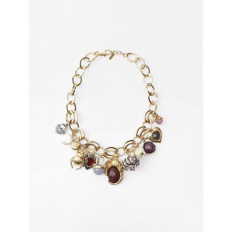 Fashion Palace Style Exaggerated Ankela Hongbao Necklace Ear Stud Female Insect Short Pearl Necklace Vacation Style Earrings