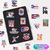 50 Cartoon Puerto Rico Graffiti Stickers Decorative Guitar Notebook Suitcase DIY Waterproof