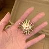 Gold-Tone Plated Finish Boho Ocean Animal Jewelry Conch Shell Wrap Ring  Tropical Island Getaway