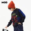 MQD Boys' Thickened Cotton Mock Neck Knit Sweater