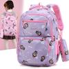 New cartoon cute backpack for primary and secondary school students, large capacity and lightweight schoolbag, leisure travel backpack