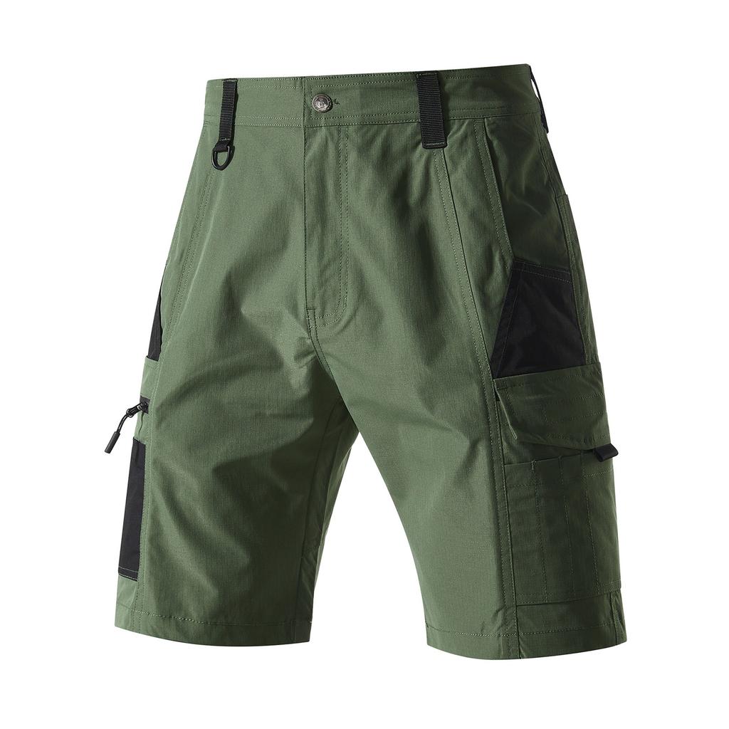 Men's Ripstop Stretch Work Pants Lightweight Waterproof Elastic Overalls Regular Fit Utility Pants