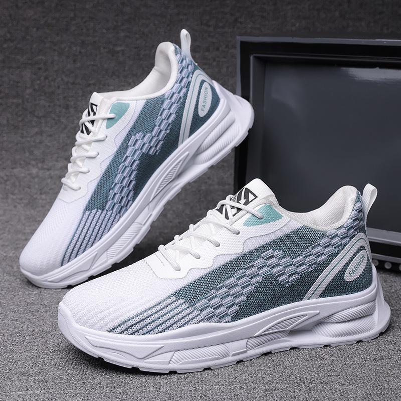 Spring and Autumn new men's shoes processing custom small single casual shoes men's breathable fly-woven mesh foreign trade