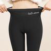 Women's High-Waisted Plus Velvet Lamb Fleece Leggings - Thickened, Plain, Warm, Autumn/Winter