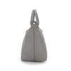 Longchamp Le Pliage Cuir 25 Short Handle Foldable Lambskin Crossbody Tote Bag Small Women Handbags Dove-Grey 1512757P55