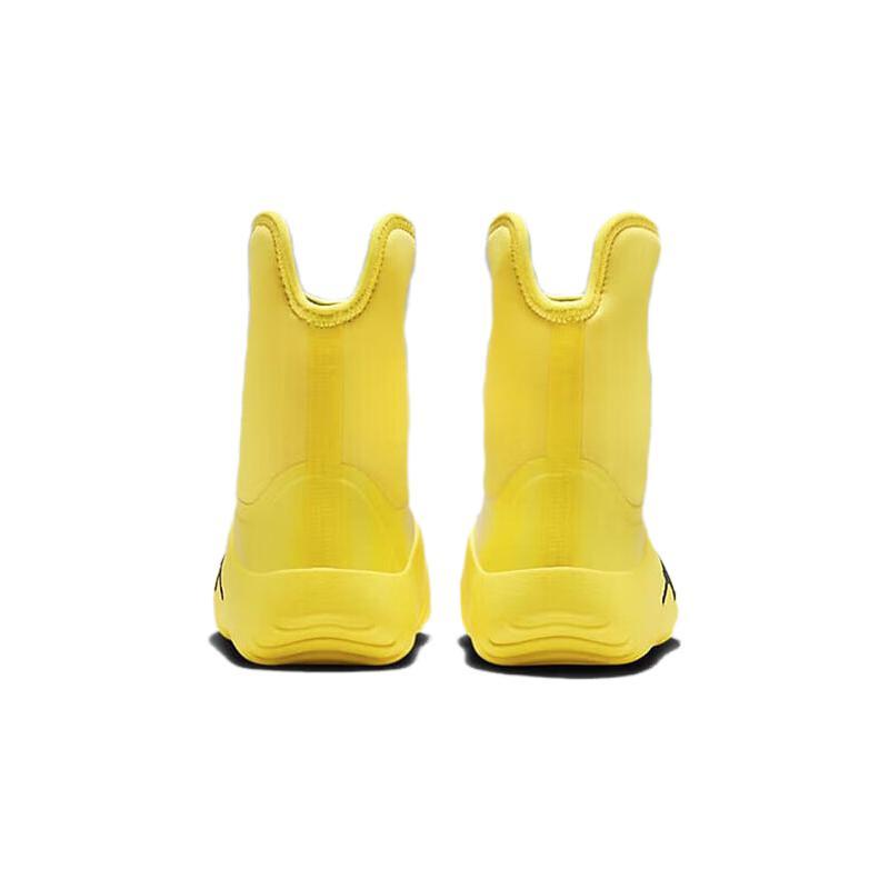 New Jordan Lil Drip Lil Drip Cushioning Wear Resistant High Top Kids Lifestyle Shoes Yellow Children Aged 3 7 Years Old FB9918-700