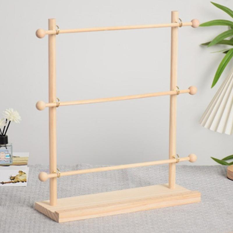 3 Tiers Ribbon Holder Crochet Yarn Holder Ribbon Storage Organizers Rack Yarn Dispenser Knitting Supplies for Craft