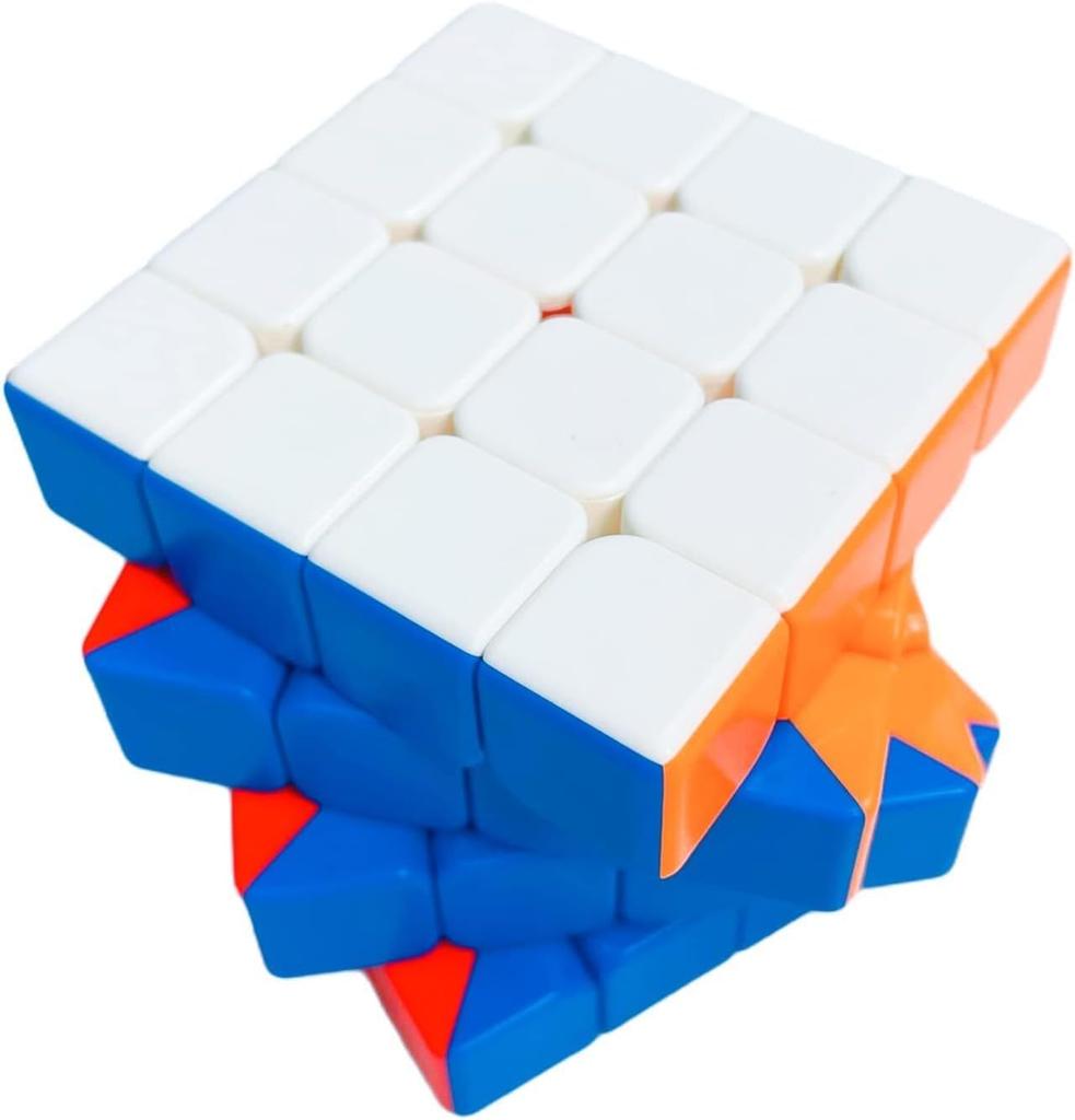 puzzle Moyu RS4M Magnetic 4x4 Speed Cube 96 Magnets Support Adjustable Elasticity for Smooth Rotation Dual Design Stickerless Master Cube Anti-Stick