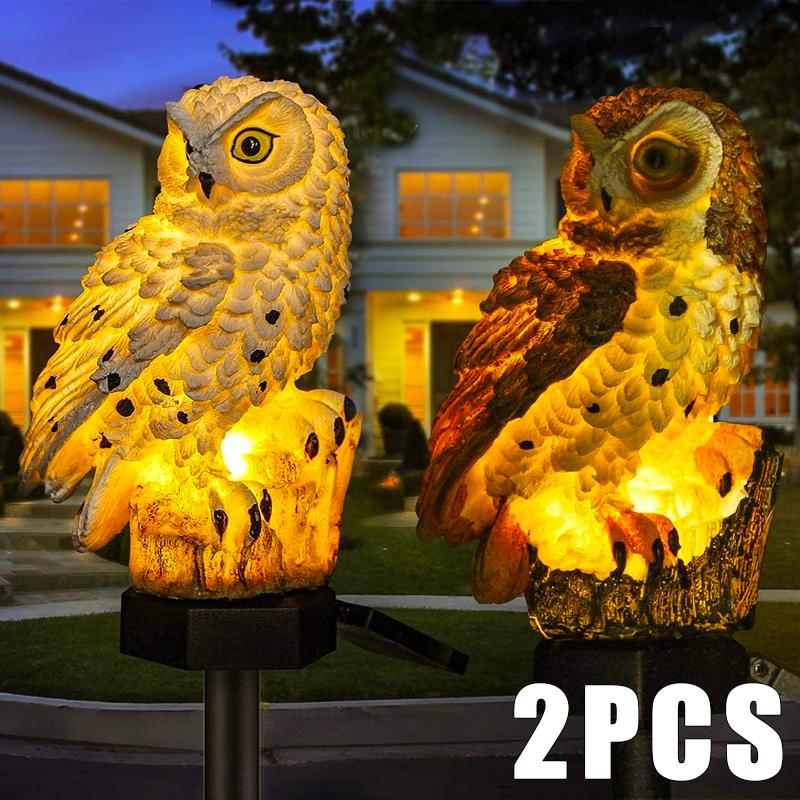 Solární lampa Sova Zvíře Solární zahradní světla Solární solární LED světlo Venkovní zahradní dekorativní lampa Vodotěsná solární světla