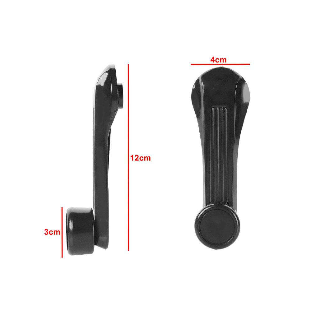 2pcs Durable Black Car Window Winder Crank Door Handle Fit Honda Civic 1984-2000 Professional High Quality Car Accessories