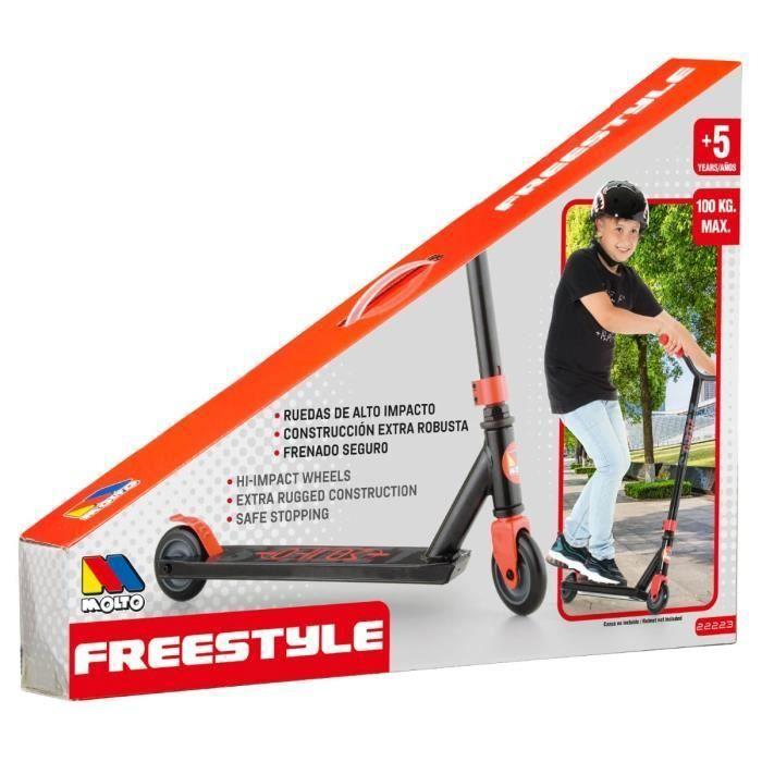 Dětská koloběžka Deluxe Free Style Scooter - Červená